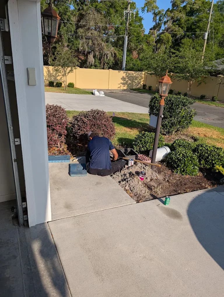 Irrigation work by IrriGators LLC on a Florida property